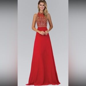 GLS Collective Vibrant Red Prom Dress